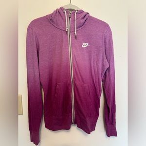 Nike Women’s Purple Ombré Zip Up Medium